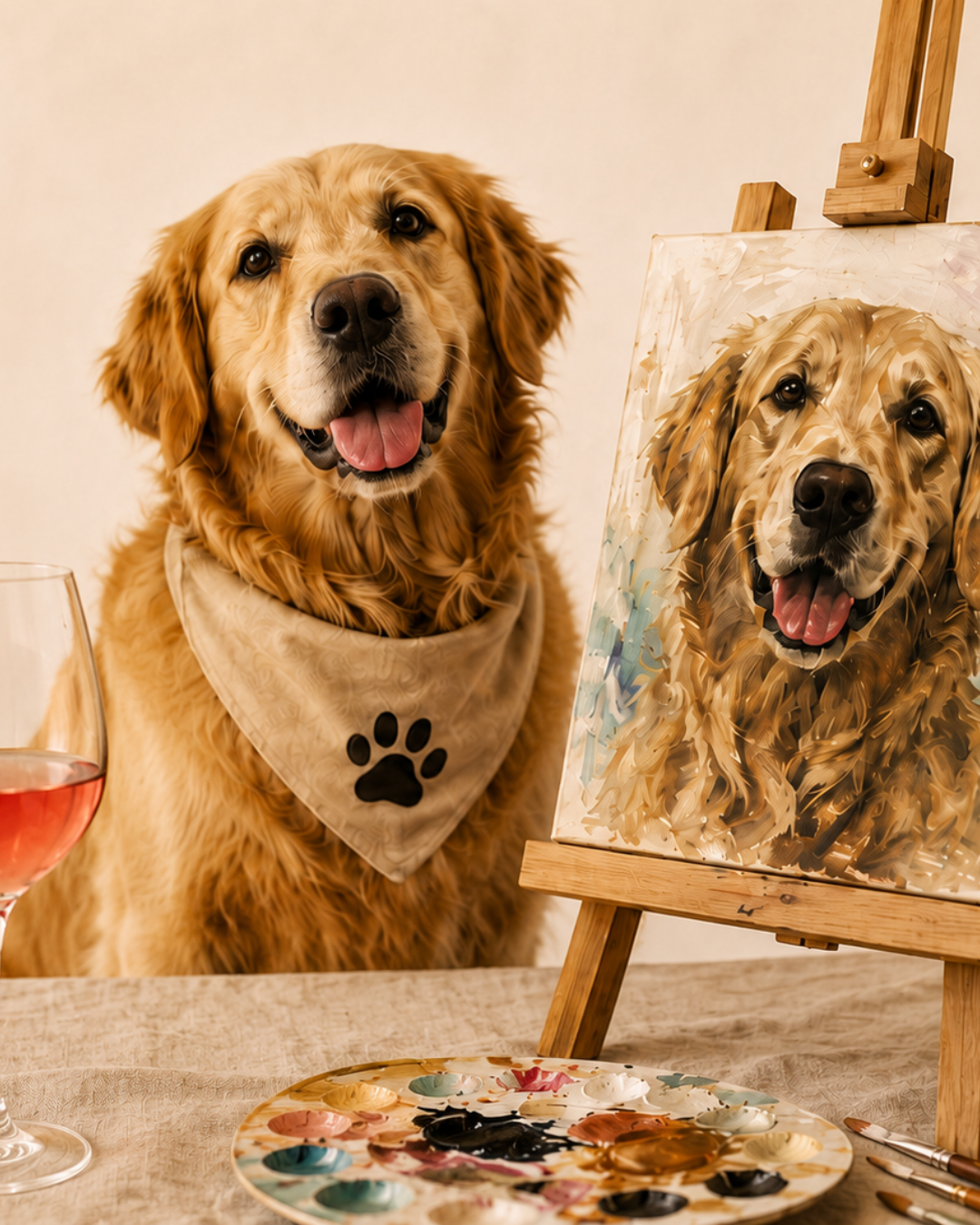 Sip & Paint radionica sa psima